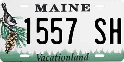 ME license plate 1557SH