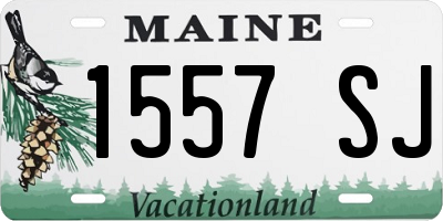 ME license plate 1557SJ