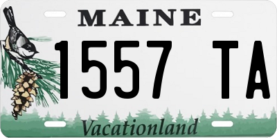 ME license plate 1557TA