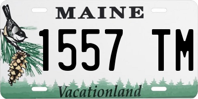ME license plate 1557TM