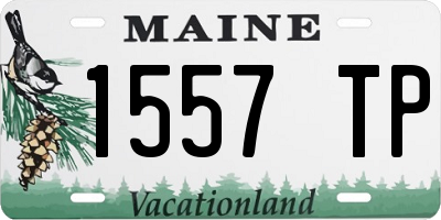 ME license plate 1557TP