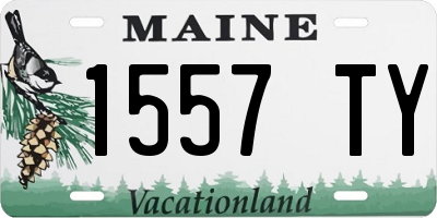 ME license plate 1557TY