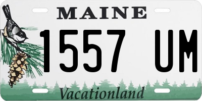 ME license plate 1557UM