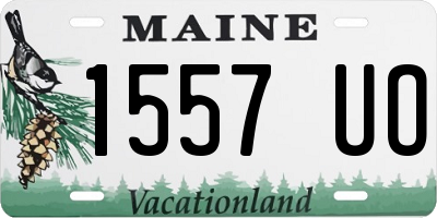 ME license plate 1557UO