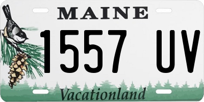 ME license plate 1557UV