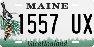 ME license plate 1557UX