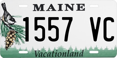 ME license plate 1557VC