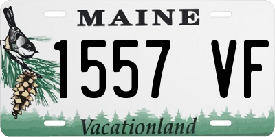 ME license plate 1557VF