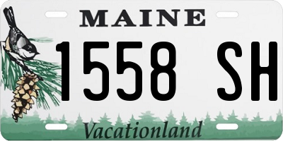 ME license plate 1558SH