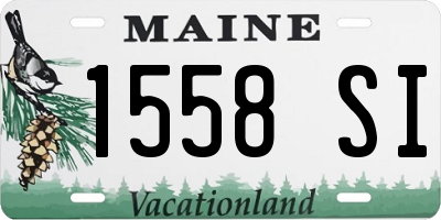 ME license plate 1558SI