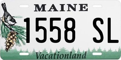 ME license plate 1558SL