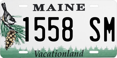 ME license plate 1558SM