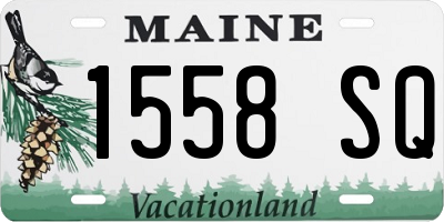 ME license plate 1558SQ