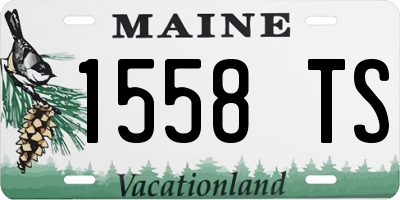 ME license plate 1558TS