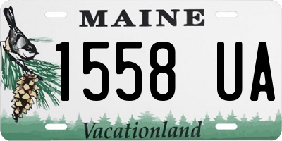 ME license plate 1558UA