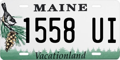 ME license plate 1558UI