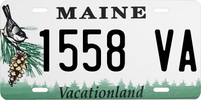 ME license plate 1558VA