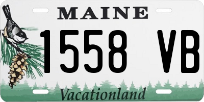 ME license plate 1558VB