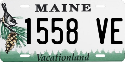 ME license plate 1558VE