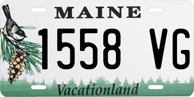 ME license plate 1558VG