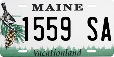 ME license plate 1559SA