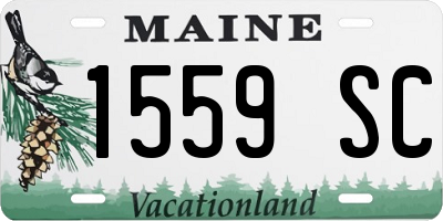 ME license plate 1559SC