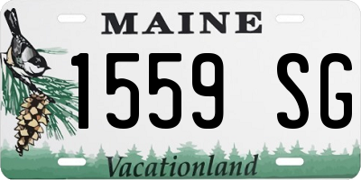 ME license plate 1559SG