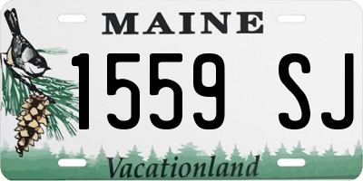 ME license plate 1559SJ