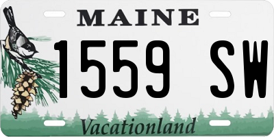 ME license plate 1559SW