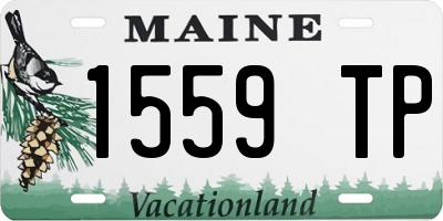 ME license plate 1559TP
