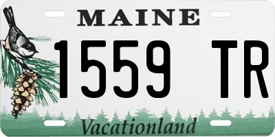 ME license plate 1559TR