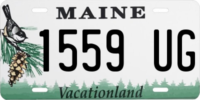 ME license plate 1559UG