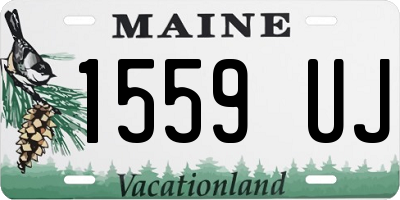 ME license plate 1559UJ