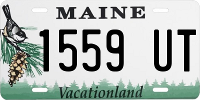 ME license plate 1559UT