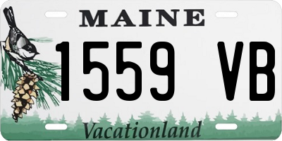 ME license plate 1559VB