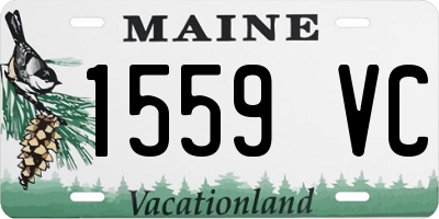 ME license plate 1559VC