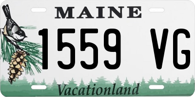 ME license plate 1559VG