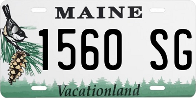 ME license plate 1560SG