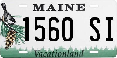 ME license plate 1560SI