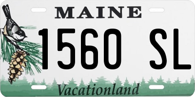 ME license plate 1560SL