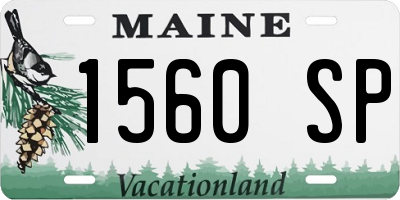 ME license plate 1560SP