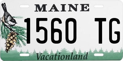 ME license plate 1560TG