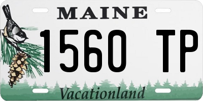 ME license plate 1560TP