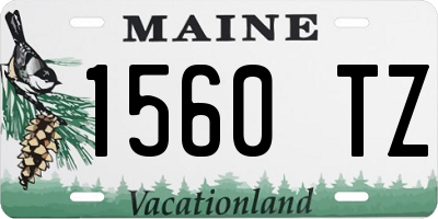ME license plate 1560TZ