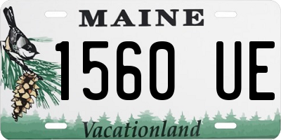 ME license plate 1560UE