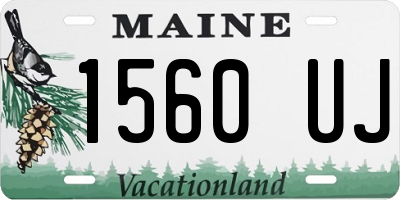 ME license plate 1560UJ