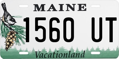 ME license plate 1560UT