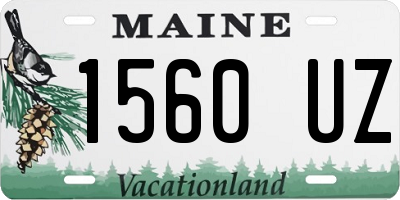 ME license plate 1560UZ