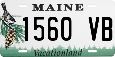 ME license plate 1560VB