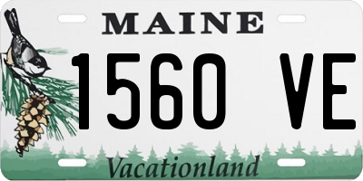 ME license plate 1560VE